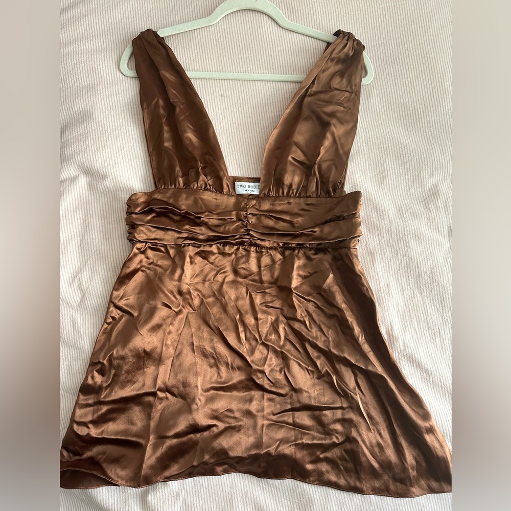 TWO BODIES cooper dress 100% silk